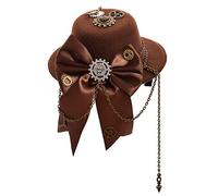 GRACEART Victorien Mini Haut Chapeau avec Crâne Traverser B
