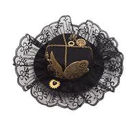 GRACEART Victorien Mini Haut Chapeau avec Crâne Traverser (F)