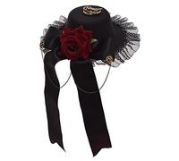 GRACEART Victorien Mini Haut Chapeau avec Crâne Traverser (Q)