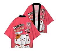 GRACEART Yukata Haori Peignoir de bain Kimono, Rose 1, S