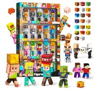 GraceDuck 40 Pièces Magnétiques Figurines et Cube Magnétique, Action Figures Pivotantes, Jouets STEM Montessori pour Enfants, Cadeau pour Garçons et Filles dès 3+ Ans
