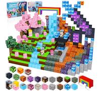 GraceDuck Blocs Magnétiques - 150 Pièces - Château de forêt Sombre - Jouets Magnétiques pour Tout-Petits Montessori - Cadeaux de Noël et d'anniversaire - Jouets Sensoriels STEM pour Garçons et Filles