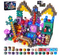GraceDuck Construction Magnétique Enfant 150 Pièces - Aventure Souterraine avec Chevaliers & Princesses, Jeu de Construction Créatif avec Magnetic Blocks, Jouet Éducatif Cadeau pour Enfants de 3+ Ans