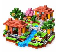 GraceDuck Construction magnetique Enfant Magnetic Blocks 100 Pièces Prairies et Routes Bloc Construction Magnetique Jouet de Construction Montessori Cadeaux Créatif Pour Garçons et Filles de 3 à 9 ans