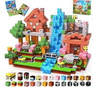GraceDuck Construction magnetique Enfant Magnetic Blocks 100 Pièces Prairies et Routes Bloc Construction Magnetique Jouet de Construction Montessori Cadeaux Créatif Pour Garçons et Filles de 3 à 9 ans