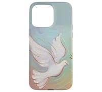 Graceful Peace Dove/Pastel/Branches d'olivier Coque pour iPhone 15 Pro Max