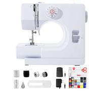GraceGlow Machine à Coudre pour Débutants et Enfants, Petites Machines à Coudre avec 12 Programmes de points, Electronique Mini Machine a Coudre avec lumière LED, pédale et kit de couture