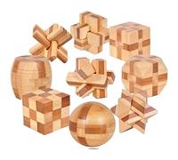 Gracelaza Casse-Tête en Bois Set 9 Pièces - Puzzle 3D pour Enfants et Adolescents