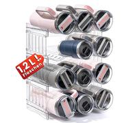 Gracenal Étagère à bouteilles empilable, porte-bouteilles pour cuisine, armoire, organisateur de bouteilles, réfrigérateur, boissons, 4 couches, accessoires Stanley Cup pour bouteilles de 1,2 l