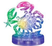 Graces Dawn Puzzle 3D en cristal douze constellations de luxe Décoration en cristal coloré (Cancer)