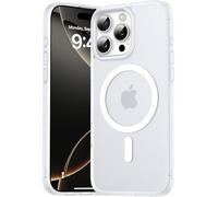 Grace's Tech Coque magnétique compatible avec iPhone 16 Pro Max compatible avec MagSafe étui translucide mat arrière, anti-empreintes digitales résistant aux rayures de protection cas titane sable