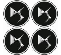 Grace's Tech Lot de 4 cache-moyeux de voiture compatibles avec Citroen DS3 DS4 DS6, bouchons de moyeu anti-poussière anti-rouille et capuchons centraux pour roue centrale
