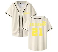 Gracie Abrams 21 Maillot de baseball The Secret of Us UK Tour 2025 T-shirt à manches courtes pour homme et femme, beige, XL