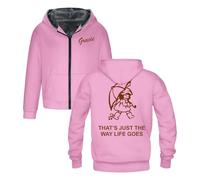 Gracie Abrams That's Just the Way Life Goes Sweat à capuche zippé à manches longues Manteau d'hiver pour femme et homme, rose, 6XL