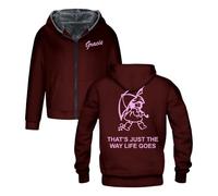Gracie Abrams That's Just the Way Life Goes Sweat à capuche zippé à manches longues Manteau d'hiver pour femme et homme, marron, 6XL