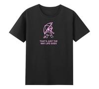Gracie Abrams That's Just The Way Life Goes T-shirt col rond à manches courtes en coton pour homme femme Streetwear Tops, Noir , S