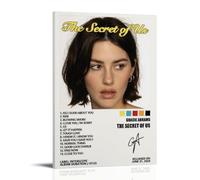 Gracie Abrams The Secret of Us Poster imperméable sur toile décorative adaptée pour la décoration de bureau, chambre à coucher, salon, style cadre 60 x 90 cm