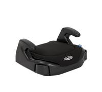 Graco Booster Basic R129, Rehausseur de siège auto sans dossier, stature de 135 à 150 cm (environ 7 à 12 ans), noir, Black