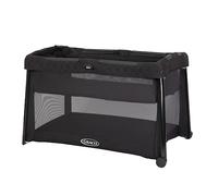 Graco FoldLite LX Lit de Voyage Unique avec couffin Pliable Super Petit, Naissance à env. 3 Ans, Mode Minuit