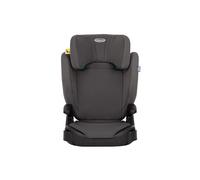 Graco Junior Maxi i-Size R129 rehausseur à dossier haut, env. 3,5-12 ans (100-150 cm), accoudoirs et appui-tête réglables en hauteur, léger, avec porte-boisson, gris, Iron