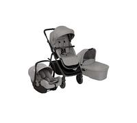 Graco Near2Me DLX Trio élégant comprenant housse de pluie, nacelle et siège auto - Convient de la naissance à env. 4 ans (22 kg) 3 x Slide2Me Réglage de la hauteur
