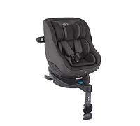 Graco Turn2Me i-Size R129, siège-auto rotatif à 360° ISOFIX, de 40 à 105 cm (de la naissance jusqu'à environ 4 ans), Harnais à 5 points et position allongée, gris/noir, Heather