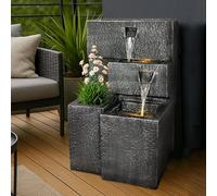 Fontaine de jardin Grada avec éclairage LED cascadeJeu d'eau de décoration de jardin