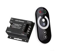 Gradateur LED Tactile RF 12-24V 18A Monochrome | Technologie tactile capacitive, pour réponse rapide, réglage fluide, pour idéal salon pour chambre, compatible bandes mono