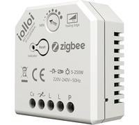 Gradateur Zigbee 5-200W, gradateur rotatif de bord de fuite 220V pour lampes LED et halogèn,compatible avec Alexa et Philips Huemmables