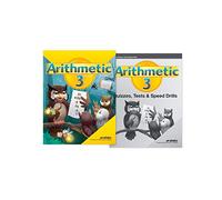 Grade 3 Arithmetic Child Kit - Abeka 3rd Grade Student Workbook, Tests, and Speed Drills Combo Pack