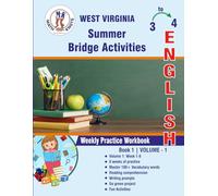 GRADE 3 TO 4 : WEST VIRGINIA Summer English Bridge Activities