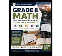 Grade 8 Mathematics for Christian Homeschoolers: Teacher Support Manual: Teacher Guide with Answer Keys, TEKS Instruction, STAAR Prep, Projects, and Faith-Based Learning