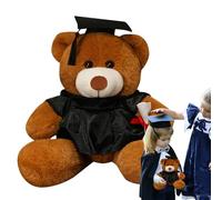 Grade ours en peluche - peluche de remise des diplômes, examen des animaux rembourrés | Ours de remise des diplômes en peluche avec chapeau, fille de jouet, doctorat solennel pour l'étudiant un
