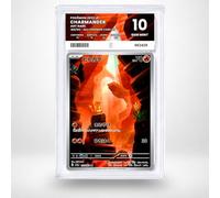 Graded Pokémon Card Charmander/ヒトカゲ 168/165 - Pokémon Card 151 - Grade 10 Gem Mint - Japanese Version - Pure Grading Slab