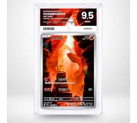 Graded Pokémon Card Charmander/ヒトカゲ 168/165 - Pokémon Card 151 - Grade 9.5 Mint - Japanese Version - Pure Grading Slab