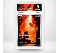 Graded Pokémon Card Charmander/ヒトカゲ 168/165 - Pokémon Card 151 - Grade 9 Near Mint - Japanese Version - Pure Grading Slab