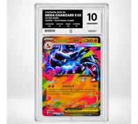 Graded Pokémon Card Mega Charizard X EX/メガリザードンX 013/094 - Phantasmal Flames - Grade 10 Gem Mint - English Version - Pure Grading Slab