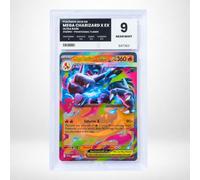 Graded Pokémon Card Mega Charizard X EX/メガリザードンX 013/094 - Phantasmal Flames - Grade 9 Near Mint - English Version - Pure Grading Slab