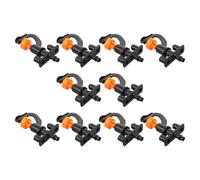 GRADENEVE 10 Pièces Buse D'arrosage Micro Rotative de Type G en Plastique Noir pour Irrigation Rapide des Plantes et Massifs de Fleurs avec Raccord 4/7mm Résistante et Installation Facile