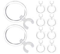 GRADENEVE 10 Pièces Loupe à Clip en Plastique Portable Support Stylo Intégré pour Peinture Diamant et Point de Croix, Accessoires Créatifs pour Loisirs Artistiques