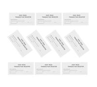 GRADENEVE 10 Pièces Registre de Chèques Papier Blanc Calendrier 2024-2026, Carnet de Comptabilité Portable et Design Facile à Utiliser pour Gestion Financière Personnelle