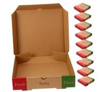 GRADENEVE 10pièces Boîte à Pizza Papier Épais Pour Et Rangement De Pizzas Gâteaux Et Snacks