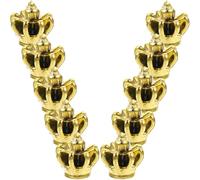 GRADENEVE 10pièces Mini Couronnes Pvc Doré Pendentifs Charmes pour Bijoux DIY Accessoires Artisanat Fille Cadeaux Noël