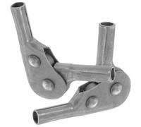 GRADENEVE 2 Pièces Charnières Réglables pour Canapé Pliable en Métal Argenté Support Robuste, Verrouillage Automatique et Réglage 3 Positions pour Fauteuils en Toile et Paquet de Haricots
