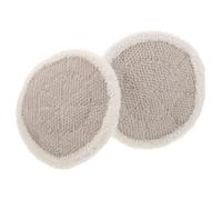 GRADENEVE 2 Pièces Housse de Rechange pour Balai Vapeur Modèle S7001 S8201 S7000 S8001, en Coton Rond Lavable, Haute Absorption, pour Sols Stratifiés et Pièces comme Salon ou Salle de Bain