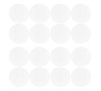 GRADENEVE 20 Pièces Tapis de Filtration Blanc en Polyester pour Culture de Champignons, Ventilation Assurée et Prolongation Durée de Vie de L'équipement, Diamètre 7,5cm
