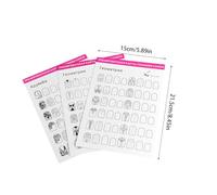 GRADENEVE 24 feuilles Pratique Manucure Ongles Blanches Cartes Entraînement Nail Art pour Débutants Modèles Variés pour Exercices et Création de Designs Économiques
