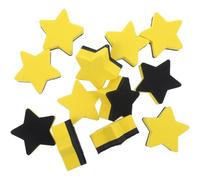 GRADENEVE 24 Pièces Effaceur à Sec Portable Étoile Magnétique Jaune | Felt Cloth Eva, Prise Confortable, Essuyage Répété, Usage Maison et Bureau, Ne Tombe Pas Facilement