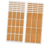 GRADENEVE 24feuilles Étiquettes Autocollantes Liège Imperméables pour Organisation Alimentaire Étiquettes Vierges Multifonctions pour Bocaux Congélateur et Rangement Lot de Résistantes
