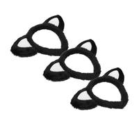 GRADENEVE 3 Pièces Serrage-tête en Tissu Pelucheux 3d Doux Oreilles de Chat Chien Ajustement Confortable pour Cosplay et Halloween pour Filles et Femmes